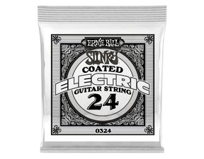 0324 Ernie Ball .024 COATED WOUND NICKEL -" potažená " jednotlivá struna na elektrickou kytaru - 1ks
