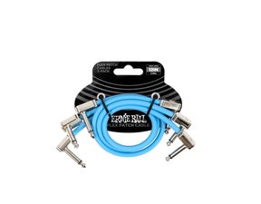 6461 Ernie Ball Flex Patch Cable 12" Blue Multi-Pack - sada propojovacích kabelů - 30.48cm - 3ks
