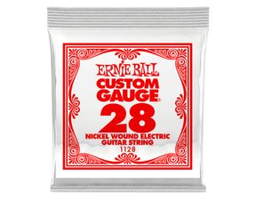 1128 Ernie Ball .028 Nickel Wound - jednotlivá struna na elektrickou kytaru - 1ks