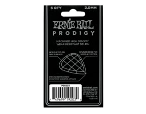 9203 Ernie Ball Prodigy White Mini 2.0mm Picks - kytarové trsátko - 1ks