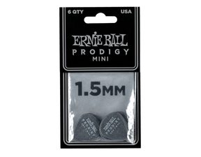 9200 Ernie Ball Prodigy Black 3s Mini 1.5mm Picks - kytarová trsátka 1ks