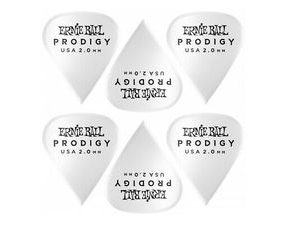 9341 Ernie Ball 2.0mm White Sharp Prodigy Picks - trsátko - 1ks