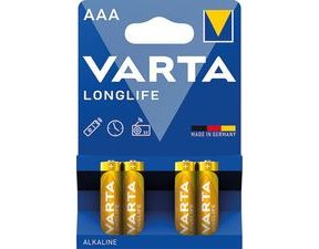 Varta LR03 Longlife AAA baterie - 4ks
