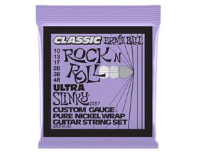 2257 Ernie Ball Ultra Slinky Classic Rock n Roll Pure Nickel Wrap Electric Guitar Strings 10-48 Gauge - struny pro elektrickou kytaru - 1ks