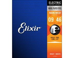 Elixir Nanoweb Anti-Rust 9 / 46 - struny na elektrickou kytaru