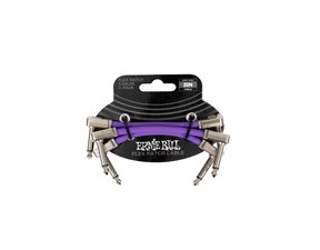 6451 Ernie Ball Flex Patch Cable 3" Purple Multi-Pack - sada propojovacích kabelů - 7.62cm - 3ks