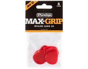 Dunlop Max Grip Jazz III Red Nylon - trsátka - 6ks