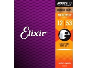 Elixir Acoustic Nanoweb   Light / 12 - 53 / - Phosphor Bronze