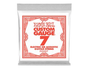 1007 Ernie Ball .007 Plain Steel Electric or Acoustic Guitar Strings - jednotlivá struna - 1ks