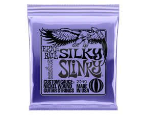 2219 Ernie Ball Silky Slinky Nickel Wound Electric Guitar Strings 9.5-48 Gauge - struny pro elektrickou kytaru