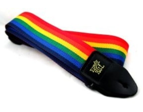 4044 Ernie Ball Polypro Guitar Strap - Rainbow - kytarový pás - 1ks