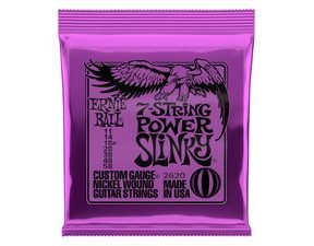 2620 Ernie Ball 7-string Power Slinky Nickel Wound .011 - .058 Purple pack struny na elektrickou kytaru