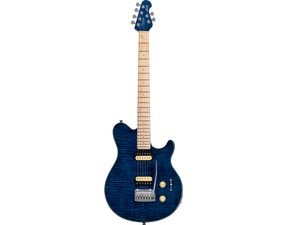 Ster­ling by Music Man SUB AX3FM Axis Neptune Blue Flame Top -