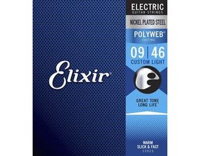 Elixir Custom Light Polyweb 9 / 46 - struny na elektrickou kytaru
