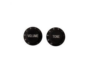 M05193 MusicMan Parts - Tone + Volume Knob Black - 2ks