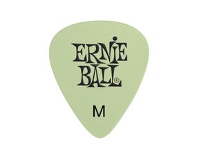 9225 Ernie Ball Super Glow Medium 0.72mm Cellulose Pick - svítící, medium, celuloidové trsátko - 1ks