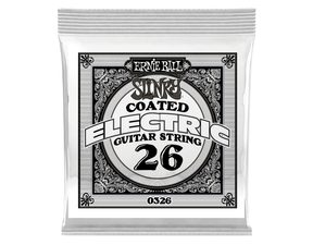 0326 Ernie Ball .026 COATED WOUND NICKEL - " potažená " jednotlivá struna na elektrickou kytaru - 1ks