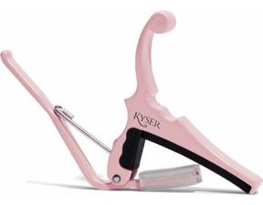 Kyser KGEFSPA Fender Quick-Change Shell Pink - kapodastr na elektrickou kytaru