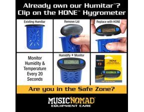 MusicNomad MN312 HONE - Guitar Hygrometer - Humidity & Temperature Monitor - 1ks
