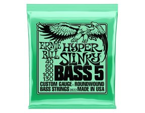 2822 Ernie Ball Hyper Slinky Nickel Wound 5-String Electric Bass Strings 40-130 Gauge - struny pro baskytaru - 1kls