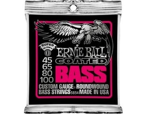 3834 Ernie Ball Coated Bass Strings - Super Slinky .045 - .100 - " potažené " struny na basovou kytaru - 1ks