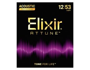 Elixir Attune - Phosphor Bronze - .012 - .053 - " potažené " struny na akustickou kytaru - 1ks