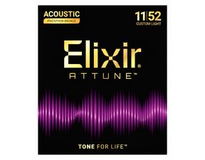 Elixir Attune - Phosphor Bronze - .011 - .052 - " potažené " struny na akustickou kytaru - 1ks