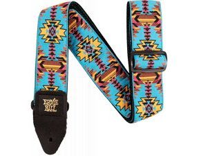 4698 Ernie Ball Red and Blue Peace Love Dove Jacquard Strap - kytarový pás