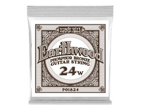 1824 Ernie Ball .024 Earthwood Phosphor Bronze Acoustic Guitar Strings Single - jednotlivá struna - 1ks