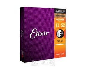 Elixir 12102 Nanoweb Electric Strings Medium 11 / 49 - struny na elektrickou kytaru