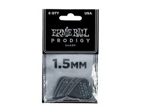 9335 Ernie Ball 1.5mm Black Sharp Prodigy Picks - trsátko - 6ks