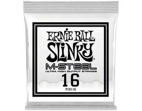 10116 Ernie Ball .016 - M-Steel Plain Electric Guitar Strings 6 Pack - jednotlivé struny na elektrickou kytaru - 6ks