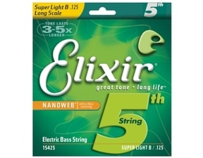 Elixir Bass Nanoweb Super Light B / .125 - samostatná struna