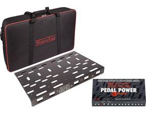 Voodoolab USA Dingbat MEDIUM Pedalboard 22"x13.5"(56x35 cm) s napájecím zdrojem Pedal Power 3 PLUS a GigBag - 1ks