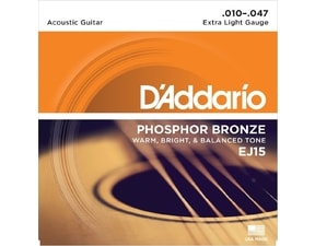 D´Addario EJ15 Phosphor Bronze Acoustic Extra Light .010-.047 struny na akustickou kytaru