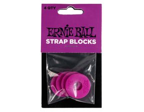5618 Ernie Ball Strap Blocks 4 - Pack - Purple - gumové podložky na pás - 4ks