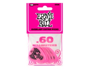 9179 Ernie Ball Everlast Picks Pink .60mm - kytarová trsátka 1ks