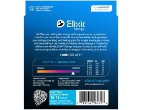 Elixir Nanoweb - Phosphor Bronze- Medium - 3-Pack / .013 - .056 / - struny na akustickou kytaru - 3ks