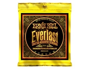 2554 Ernie Ball Everlast 80/20 Bronze Medium Coated /13-56/ - "potažené" struny na akustickou kytaru