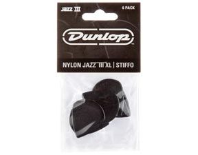 Dunlop Jazz III Nylon XL Black Stiffo 1.38mm - černá - trsátka - 6ks