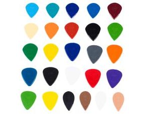 Ibanez Grip Wizard Series Sand Grip Flat Picks - Medium - 6 pcs - kytarové trsátka - 6ks