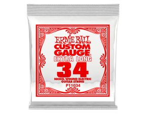 11034 Ernie Ball .034 Extra Long Nickel Wound Electric Guitar Strings Single - jednotlivá struna - 1ks