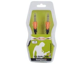 Bespeco SLJJ300 - nástrojový kabel rovný / rovný jack 3m - 1ks