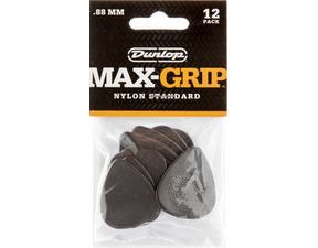 Dunlop - Nylon Max Grip - 0.88mm - Guitar Picks - 12pcs