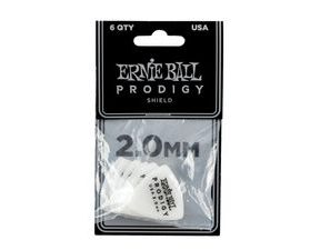 9337 Ernie Ball 2.0mm White Shield Prodigy Picks - trsátko - 6ks