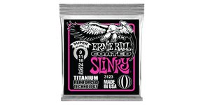 3123 Ernie Ball Coated Electric Titanium RPS Super Slinky .009 - .042 - " potažené " struny na elektrickou kytaru - 1ks