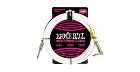 6400 Ernie Ball 15' Instrument Classic Cable White - rovný / rovný jack - nástrojový kabel 4.57m - 1ks