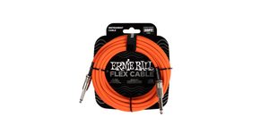 6421 Ernie Ball Flex Instrument Cable Straight/Straight 20ft  - Orange - nástrojový kabel - 1ks