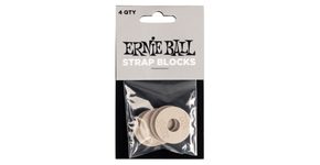 5625 Ernie Ball Strap Blocks 4-Pack - Grey - gumové podložky na pás - 4ks