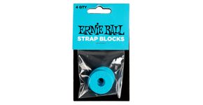 5619 Ernie Ball Strap Blocks 4-Pack - Blue - gumové podložky na pás - 4ks
